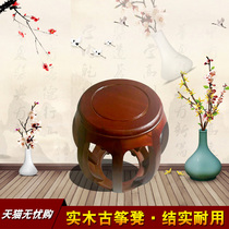 Guzheng stool Guqin stool Solid wood round Guzheng stool toilet stool furniture paint