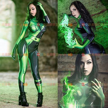 Womens Adults Childrens Spicy Girls Mat Fruit Conjoined Tight Clothing Shego Cosplay Cartoon Zentai Clothing