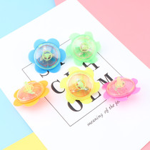 Luminous gyro childrens plastic manual twist small gyro boy puzzle stall source kindergarten gift prize