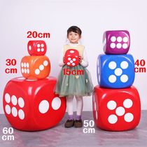 Foam big dice fillet solid dice large oversized color big foam sieve game activity props