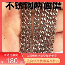 304 stainless steel bracelet extends new opening two sides grinding DIY accessories chandelier hanging billboard fine chain