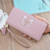  Womens wallet long new womens cute small handbag Korean version of the tide womens coin purse student wallet mobile phone bag