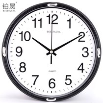 Hanging hotel cartoon glass creative clock wall clock living room household battery digital room clock fresh