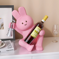 Red Wine Rack Pendulum display case Home Living room Dining Side Cabinet Disposal of Genguan Cabinet Decoration Furnishing Qiao relocating New Residence Gift