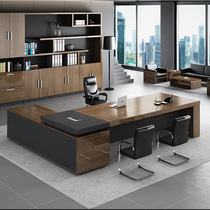 New Chinese boss table simple modern desk desk boss desk desk manager table big desk office furniture