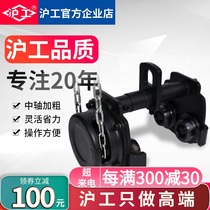 Hugong hand chain hoist Anti-collision hand push hand pull sports car 1 2 3 tons monorail crane I-beam roller skating car hoist