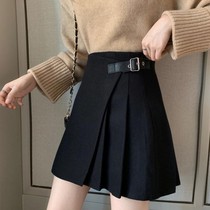 Large size fat mm pleated skirt 2021 summer new a-line skirt thin high-waisted temperament anti-walking short skirt women