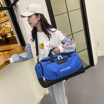 Large capacity portable travel bag Mens and womens short-distance luggage bag Shoulder shoes fitness bag Sports bag Lightweight travel bag