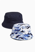 Spot UK NEXT Male baby pure cotton sun hat cute hat sunhat marine pattern 2 clothes