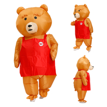 Cute teddy bear inflatable suit Adult cartoon doll doll suit walking performance costume opening publicity props