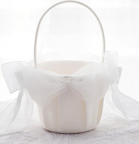 Wedding flower girl small flower basket petals Wedding gifts Portable flower basket Western-style portable basket Bridesmaid sprinkler basket props