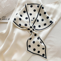 Everyone will wear silk scarves ~ super versatile temperament buckle scarves tied bag hair belts spring summer and autumn new decorative scarves