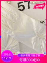 Bertha retro literary satin pearl wedding gloves short wedding bride accessories Hepburn style