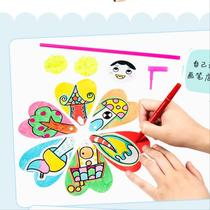  Outdoor white embryo gift semi-finished art blank pattern windmill kindergarten cartoon paper windmill parent-child beauty class