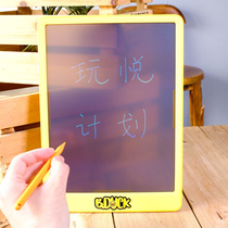 Small yellow duck B Duck genuine children Colour liquid crystal clear handwriting board Graffiti Large number drawing board handpainted board gift