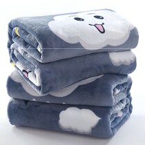 Coral flannel blanket student nap quilt thickened single sofa sheet blanket dormitory winter