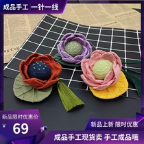 Finished Product Handmade Safe Lotus Lotus Flower Lotus scents Fragrant Sack Diy Embroidered End Lunch AperXX_ENCODE_CASE_CAPS_LOCK_Off Caravan Pendant For Men And Women Gifts