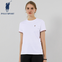 Polo Sport Short Sleeve Tide Top 2022 Summer New Pure Top Round Line T-shirt