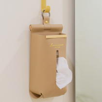 Tissue box simple leather luxury lavish living room tea few car inner wall drawing box wiping hands napkin box