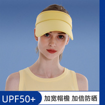 Sun-proof cap female summer UV beach shade cap cycling top top eaves shade hat shade faces sun cap