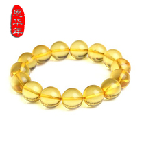 Sihuadian Baltic natural Amber beeswax gold pearl bracelet 8-20mm mens and womens hand string send certificate