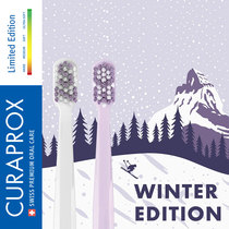 Curaprox Corey Bao Swiss original imported couple limited soft wool toothbrush-cold winter snow 2 sets