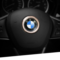 Suitable for BMW new x1x5x61 Series 2 Series 3 Series 5 Series gt Interior modified steering wheel standard decorative ring sequins