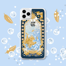 Single and line original Blue Angel Apple 12pro for iphone11 all-inclusive quicksand silicone phone case