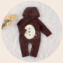 100-day-and-a-half-year-old baby childrens photography dress curry small bear Korean version photoshoot to write real dress new