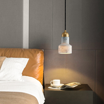 Total Copper Marble Bedroom Lamp Nordic Light Lavish LED Bed Head Lamp Brief Rear Modern Living Room Background Wall Lamp