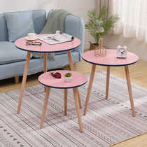 Nordic coffee table Flower a few small round tables Simple modern small apartment living room balcony Net red creative mini sofa side a few