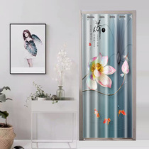 Air-conditioned door curtain fitting room partition curtain anti-air-conditioning restaurant kitchen fabric customization summer heat insulation half curtain customization
