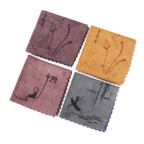 Mingfeng Kung Fu tea set Tea ceremony accessories Absorbent tea towel Tea cloth thickened rag Cotton fiber tea towel Zen tea towel