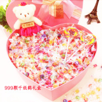 Paper crane new room temperature crystal colorful lollipop to send men and women friendship birthday women's day creative gift