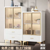 Dining side cabinet Modern simple dining room cabinet Wall Nordic light luxury Living room cabinet Multi-functional tea cabinet Storage locker