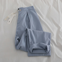 Light luxury factory womens Halen pants loose 2020 summer thin casual pants nine pants radish pants