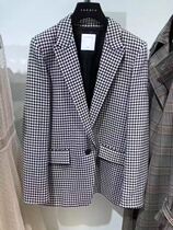  sandro short jacket 19 autumn and winter houndstooth wild commuter small suit lady sfpve