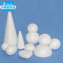  Foam ball round ball Foam egg Styrofoam ball Poly Longqiu Kindergarten Christmas handmade diy material creativity