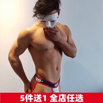 Thong double-D panties low waist sexy T pants sports fitness hip thong wide belt cotton breathable pants