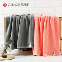 Jielia cotton bath towel adult soft absorbent men and women thick enlarged household towel