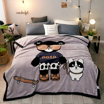 Raschel blanket coral velvet blanket female dormitory quilt blanket winter thickened velvet flannel cover blanket