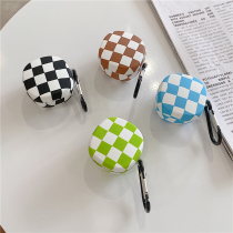 Plaid print apply the Sith Encok TWS WM01 Bluetooth headphone protective sleeve card wm01 Softshell anti-fall water patch