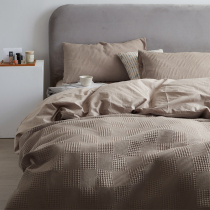 Superior Sense All Cotton Waffg Four Pieces of Pure Cotton Wash Cotton Cotton Bed Bed in Naked Bed