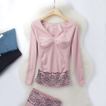 Special warm underwear tight winter high waist belly shaped beauty life cotton autumn sweater suit