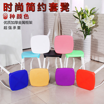 Color plastic stools Home Dining Stool Office Training Iron Stool High short stool Changing Stool stool Bench Casual Chair