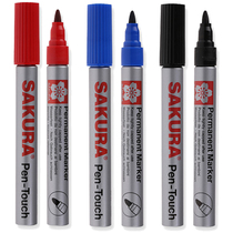 Japanese brand SAKURA Pen-Touch oily marker XPK single head can be inked with black blue and red