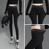 Tide brand black leggings womens pants 2019 spring and autumn thin high waist Joker Slim Magic little pants tide tide