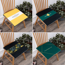Simple style living room dining table and chair cushion chair cover cotton linen thickened sponge student cushion office backrest sofa cushion