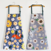 New thick dirt-resistant wear-resistant anti-fouling kitchen Womens cotton canvas apron gown Kitchen home cooking oil-proof