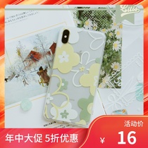 Chestnut Flower transparent original mobile phone case soft shell silicone protective cover 11promax xs